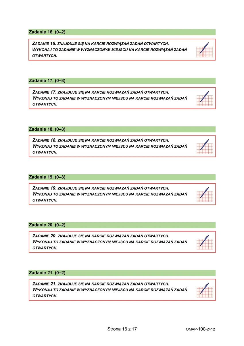 arkusz - matematyka - egzamin ósmoklasisty 2025 - próbny - 0016