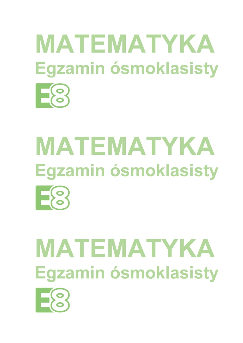 arkusz - matematyka - egzamin ósmoklasisty 2025 - próbny - 0020